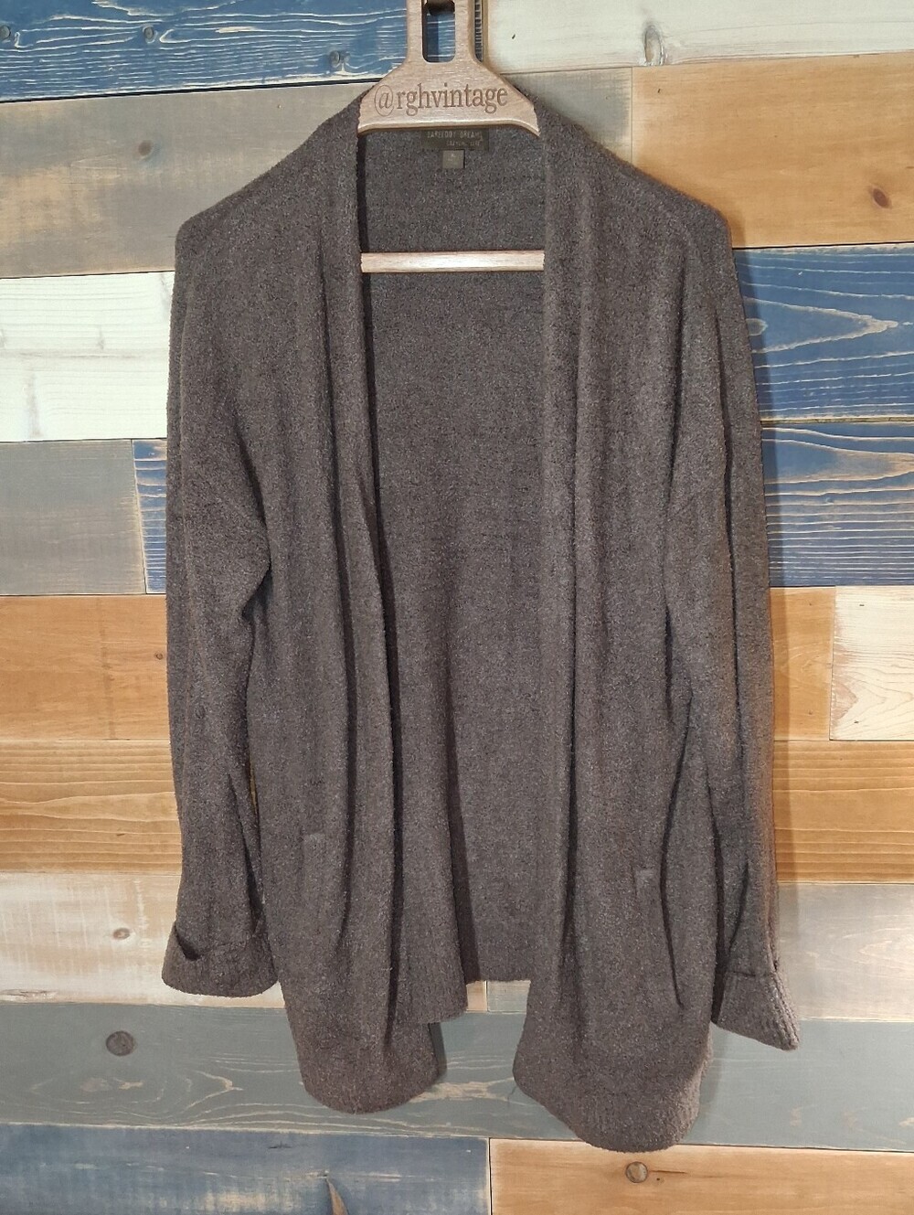 Barefoot Dreams Cozy Chic Lite Cardigan Sweater Brown XL